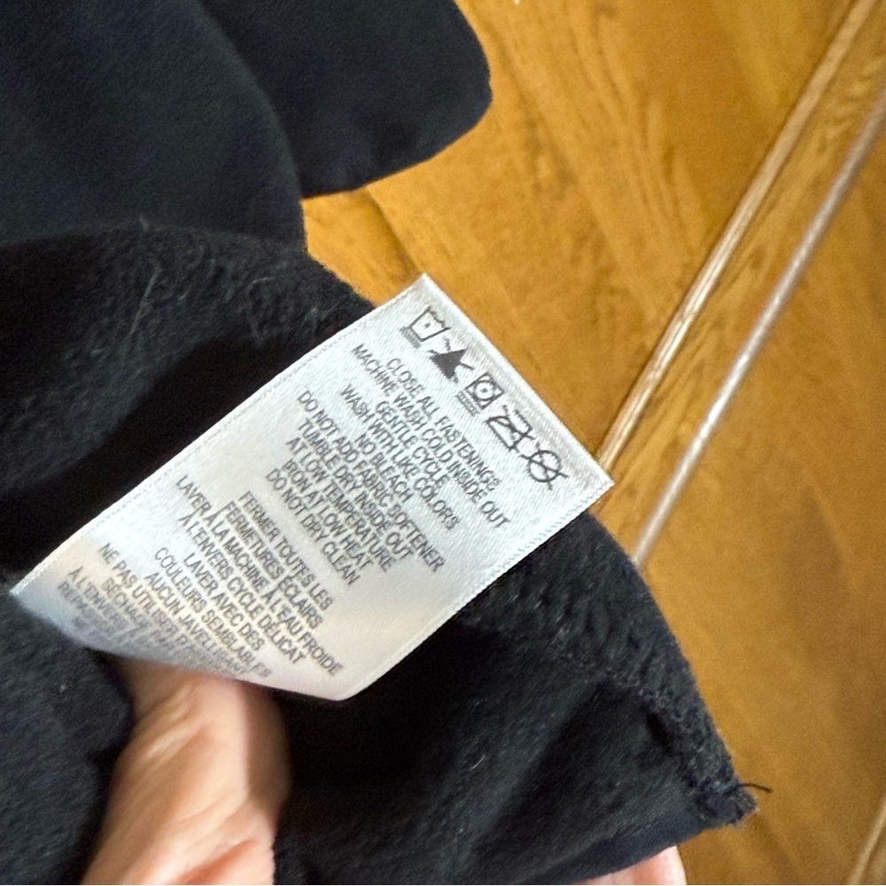 Roots73 Black Microfleece Pullover Lightweight Cozy Women’s Large - Picture 8 of 8